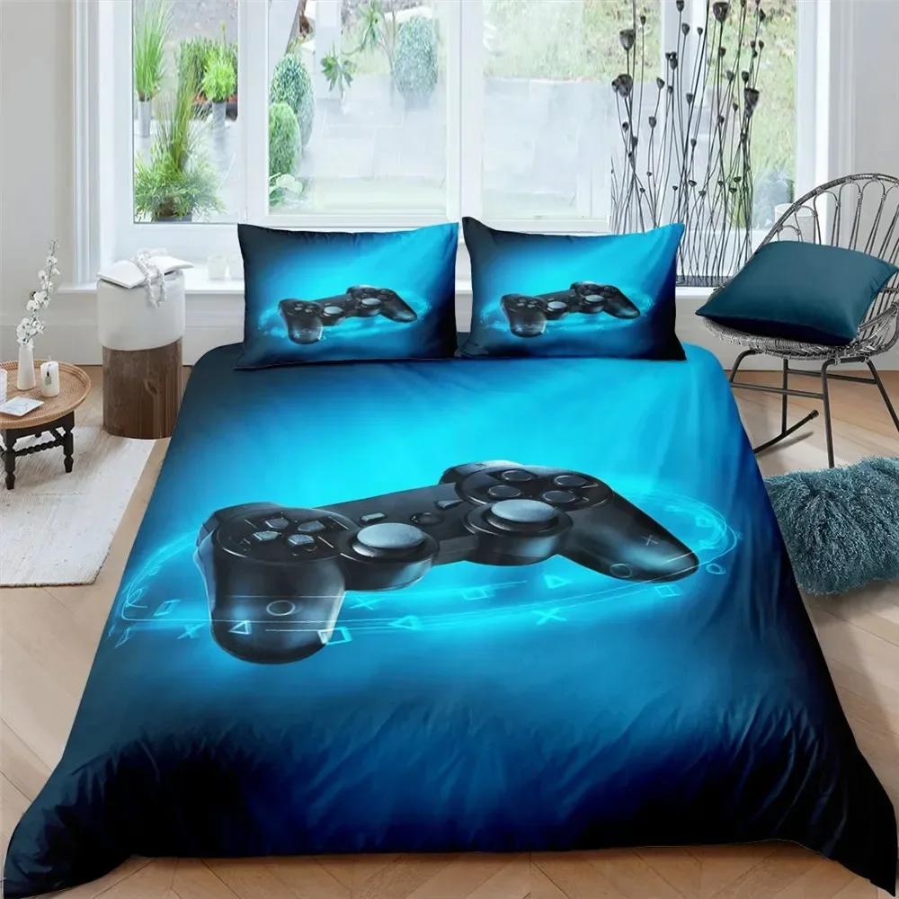 Gamer Comfortable Duvet Quilt Cover Pillowcase Bedding Set Children Bedroom Decoration Home Textile