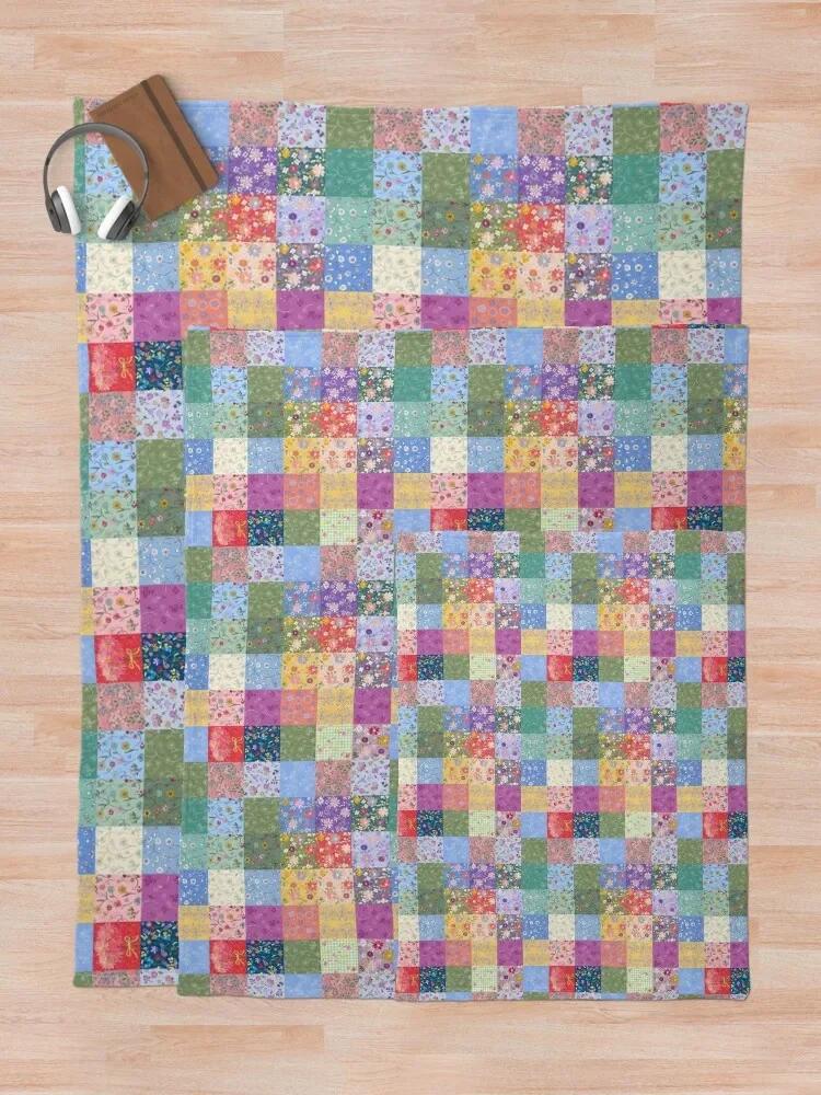 Geerbte Patchwork-Quilt von Tea with Xanthe Tagesdecke Dünne Decken für Sofa