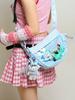 2026 Lightweight Nylon Dumpling Crossbody - Women’s Water-Repellent PVC Transparent Sports Bag with Dopamine Colors.