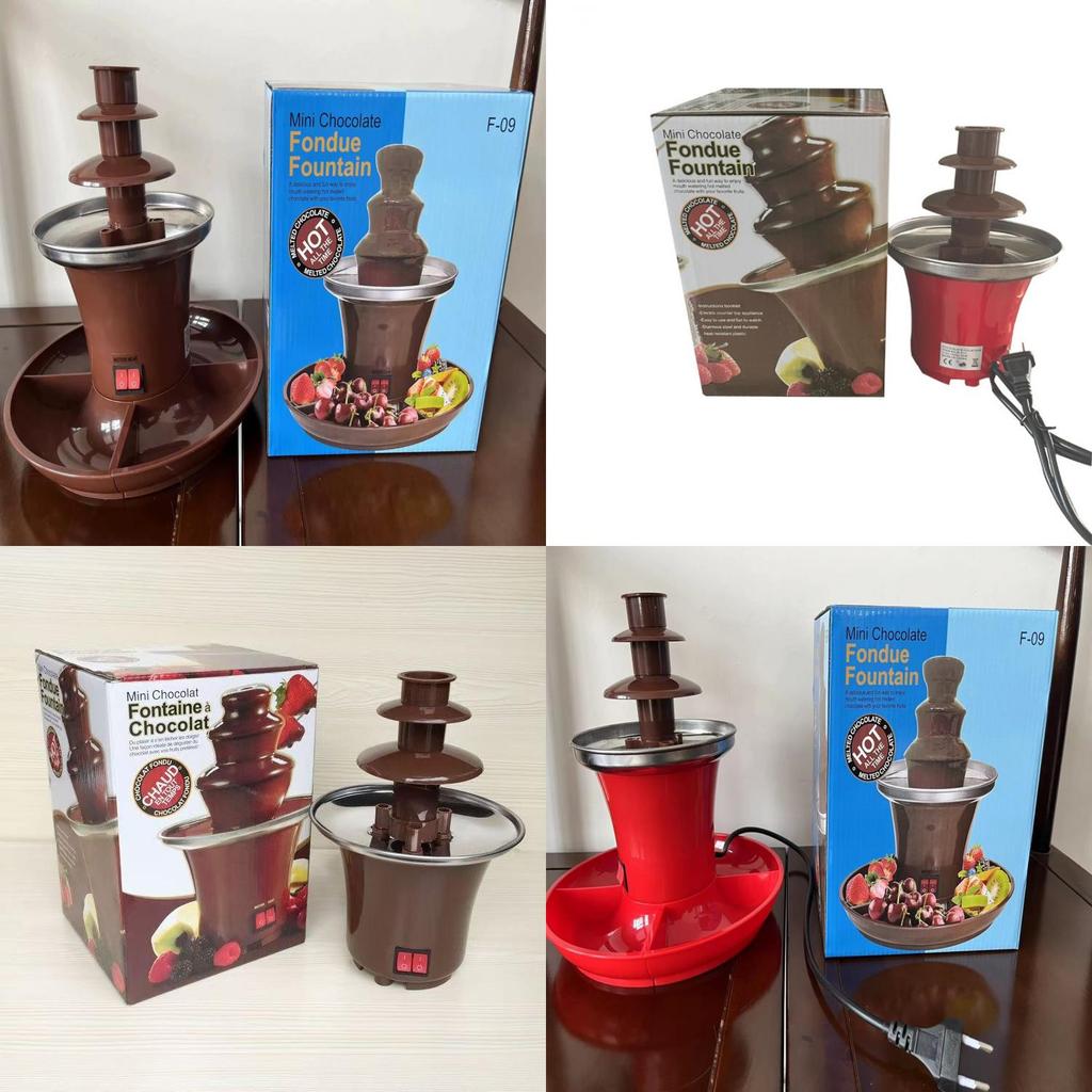 Diy Mini Chocolate Fountain With 3 Layers And Builtin Heating For Party Treats