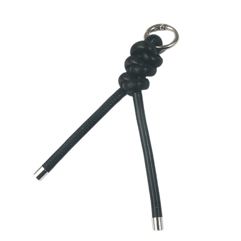 Handcrafted Triangular PU Leather Rope Keychain Lightweight Keyring Ornament Decors For Everyday Use or Travel