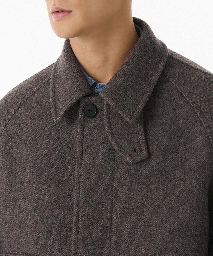 Musinsa Standard Shetland Wool Oversized Balmacaan Coat [Brown]