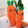 50cm-70cm Lovely Carrot With Expression Plush Toy Dolls Big Long Radish with Green Leaves Soft Stuffed Toys