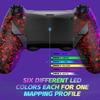 eXtremeRate Dawn Version Remap Kit for PS4 Slim Pro Controller with 6 Customizable Mapping Redesigned Textured Back Shell and 4 Back Buttons