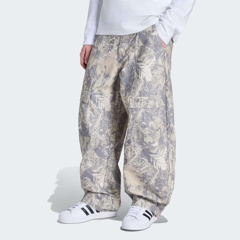 Adidas Originals Canvas Cargo Work Pants Men Putty Grey Grey Three Wonder Beige KG6443