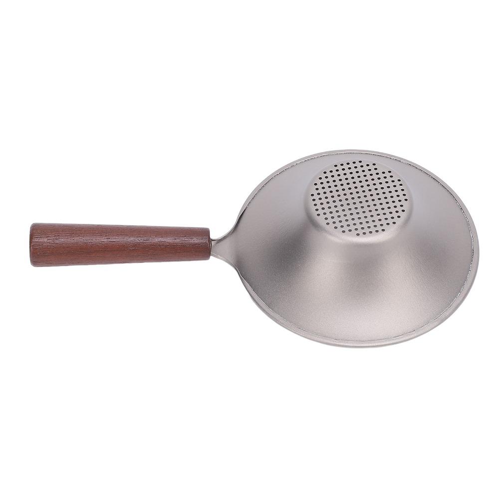 Solid Wood Handle Tea Filter Lightweight Ti Mesh Tea Sieve Tea Fine Mesh Strainer Loose Leaf Tea