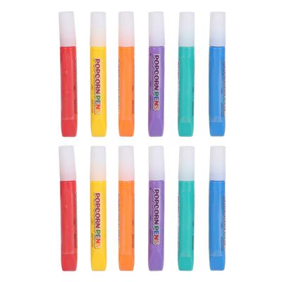 12pcs  Bubble Popcorn Drawing Pen Popcorn Color Paint Pen for Greeting Cards Christmas