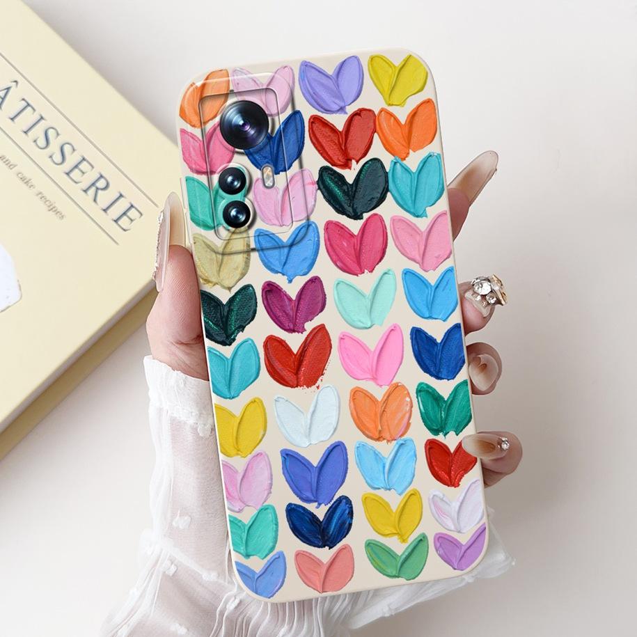 For Xiaomi 12 Pro Case Mi 12 12X 12S Cover Cute Cartoon Rabbit Panda Soft Silicone Lens Protective Cases For Xiaomi 12S Pro Capa