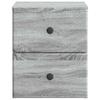 Wall Mounted Nightstand Grey Sonoma 34.5 x 33 x 40 cm