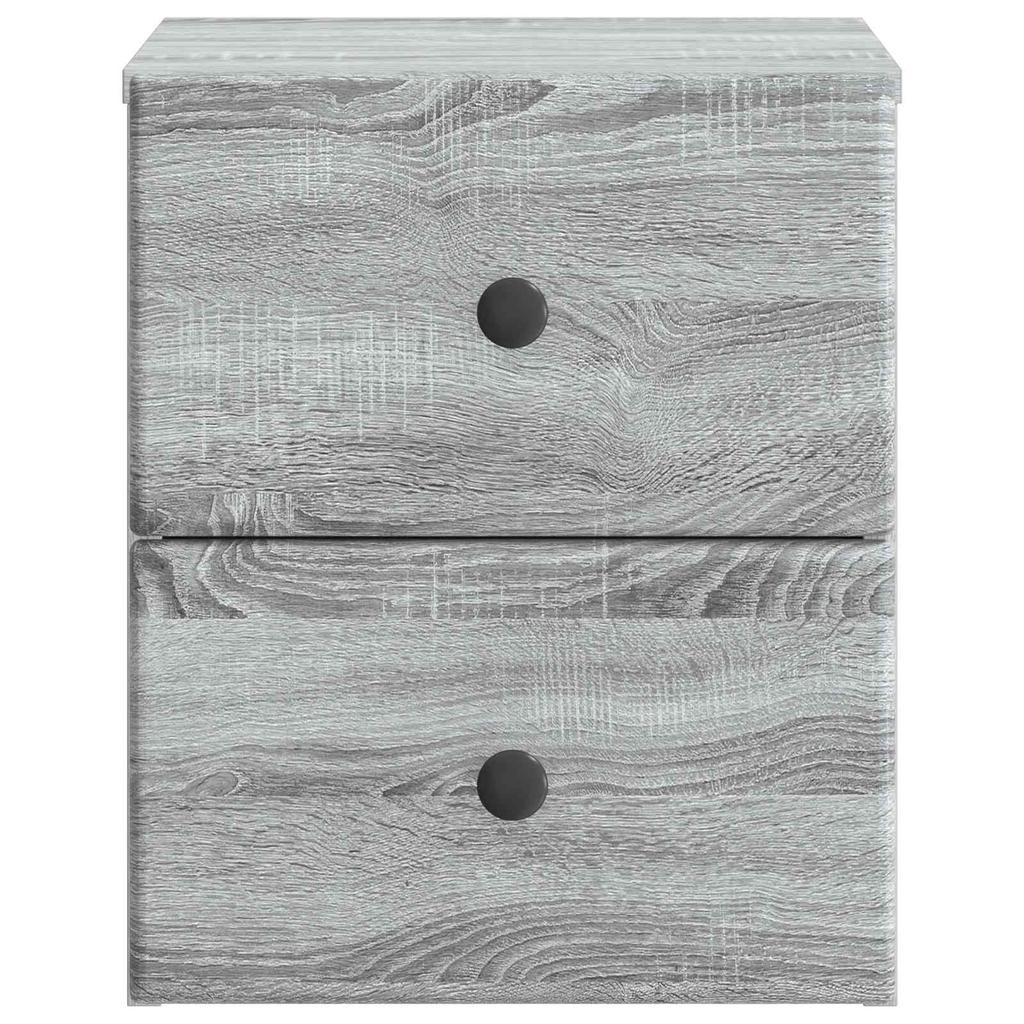 Wall Mounted Nightstand Grey Sonoma 34.5 x 33 x 40 cm