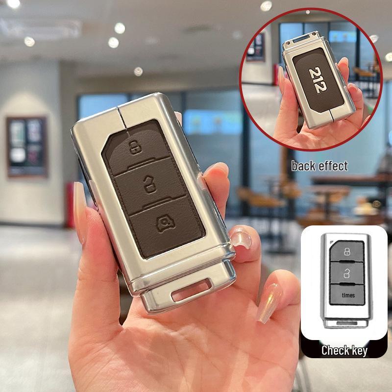 

2025 New Beijing 212 Key Case T01: BAIC 212 Metal Leather Remote Control Protective Shell