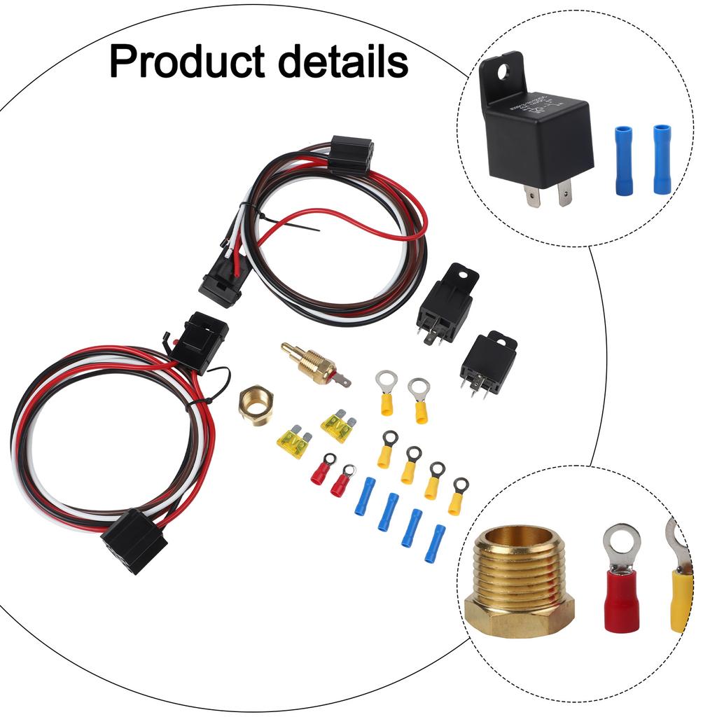 40 AMP Relay Dual Fan Control For Efficient Fan Control Comprehensive Installation Kit Temperature Control System