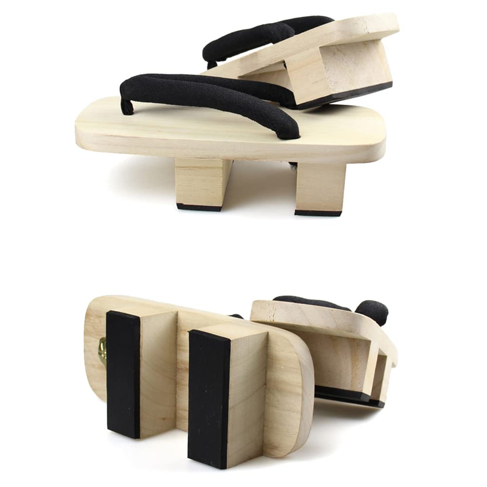 Geta Sandale Geta für Bequemes Paulownia-Holz Japanische Kleidung Perfekt für Feuerwerksabend Sommer Blumenmuster [cnstone] Zweizahn-Yukata,