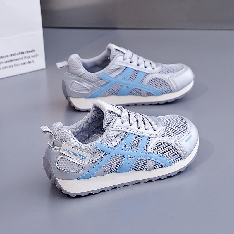 Customized ins Korean version mesh shoes women's 2025 summer new breathable female student casual sports shoes women's G9007