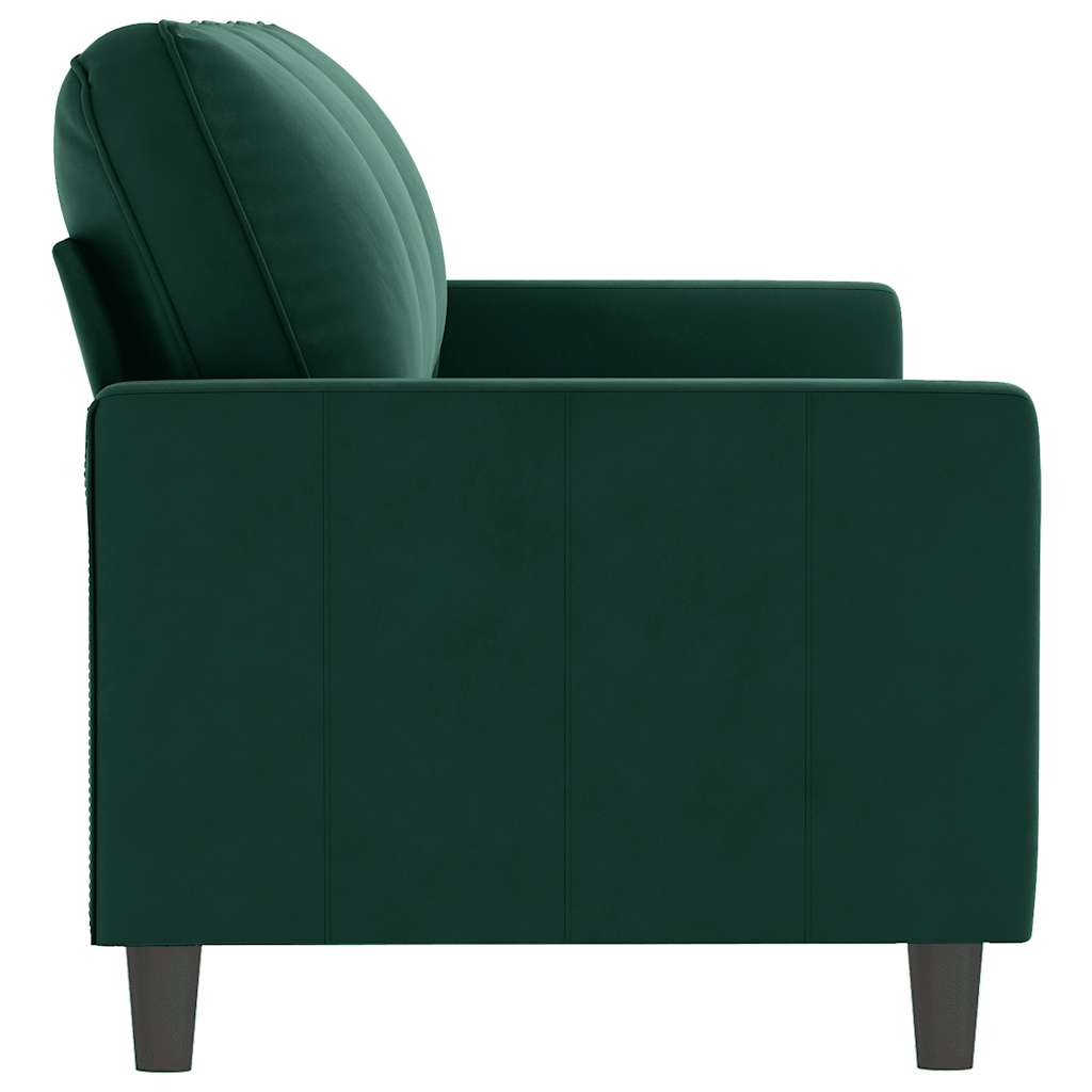 3 Seater Sofa Dark Green 180 Cm Velvet