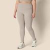 Amazon Essentials Taupe Long Length with High Super Perfect for and the Size L Women's Leggings, Pockets, Waist, Moisture-Wicking Fabric, Breathable,