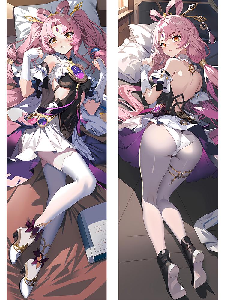 

Honkai Star Rail Fu Xuan Dakimakura аниме наволочка для тела двухсторонний чехол для постельного белья с принтом наволочка Kawaii аксессуары A 40x120cm Peachskin