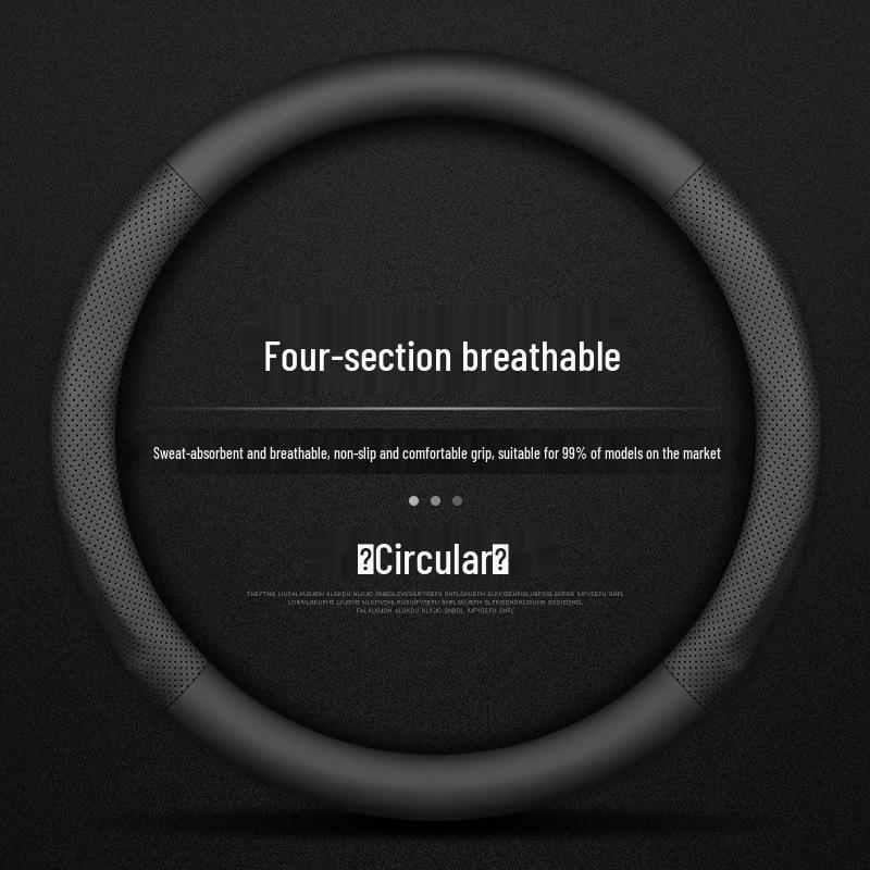 Premium Genuine Leather Steering Wheel Cover for BAIC BJ20, BJ30, BJ40, F40, BJ80