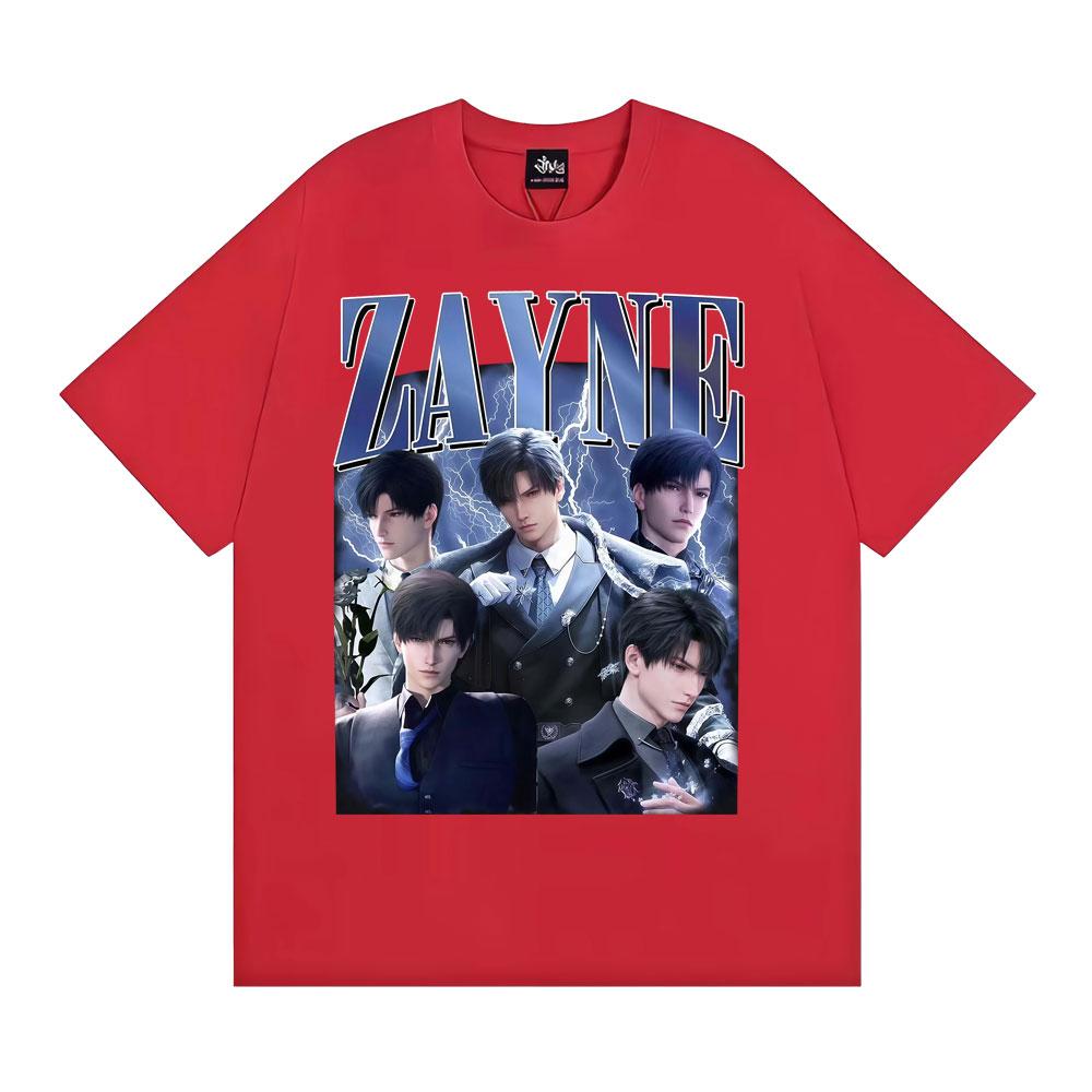 Anime Girl Dinner Zayne Love Retro Graphic T Shirt Men Women Hip Hop High Street Tee Shirt 100% Cotton Short Sleeve T-shirt Tops