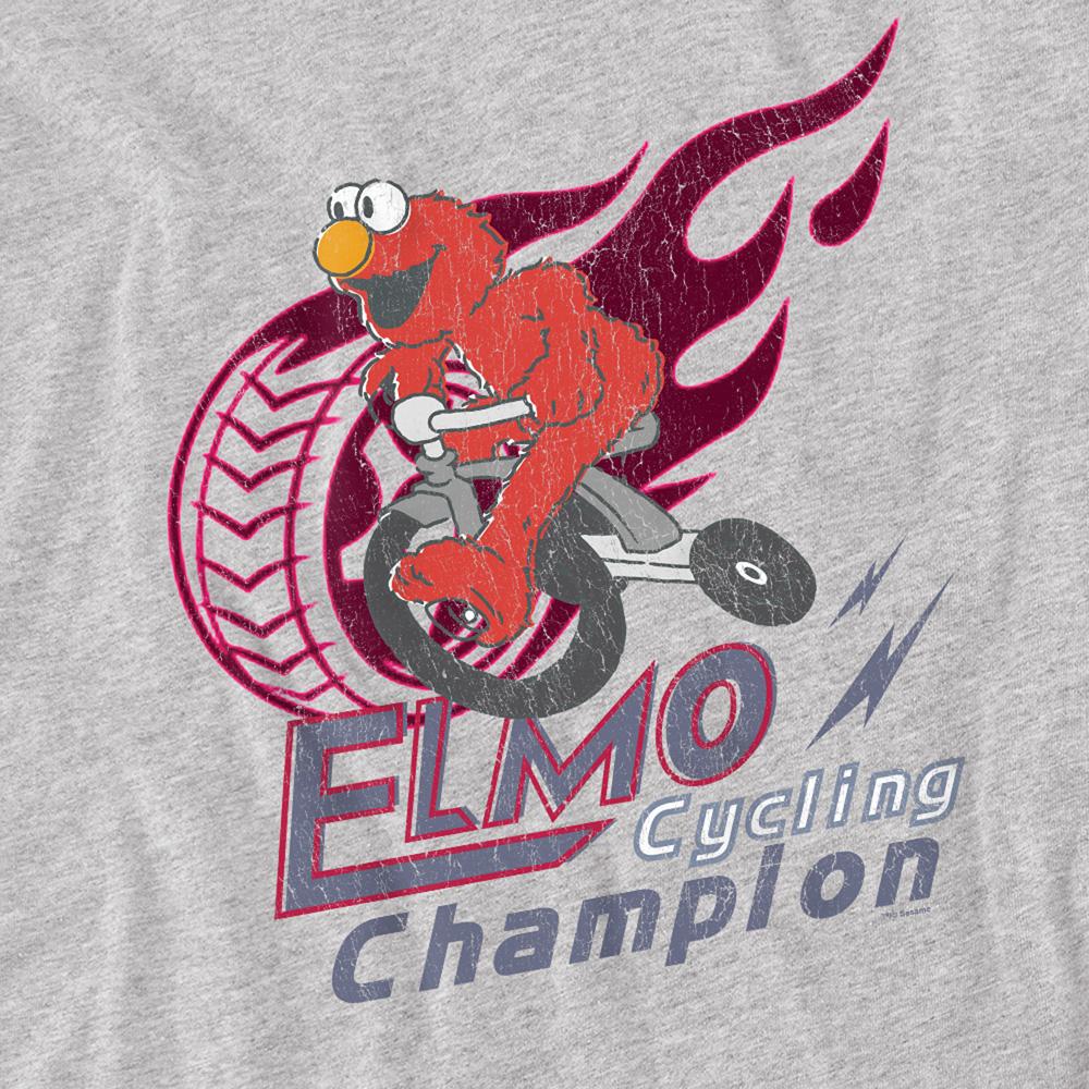 Sesame Street Unisex Adult Cycle Champion Elmo T-Shirt