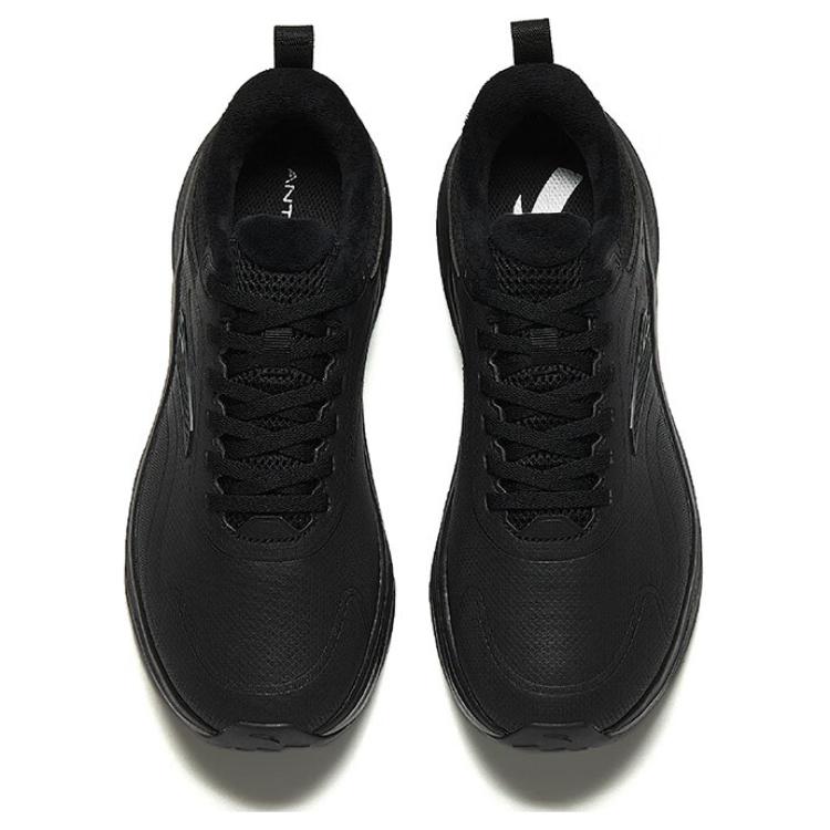 Anta Léger Nuage Confortable Polyvalent Antidérapant Résistant à l'usure Chaussures de course décontractées basses Homme basket Noir 112445506-17