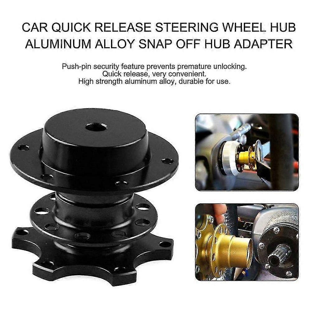 Universal Quick Release Adapter Snap Off Steering Wheel  Hub Race