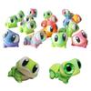 3D-gedruckter mehrgelenkiger Frosch Cartoon Friedhof Frosch Posenfähig Großäugiger Frosch Deko Statue Desktop Dekoration Ornament Mini Geschenk