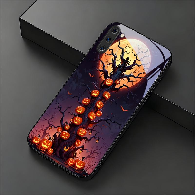 Halloween Pumpkin Black Phone Case For Samsung Galaxy Note 10 20 A06 A07 A12 A13 A14 A15 A16 A17 A22 A23 A24 A25 A26 Glass Cover