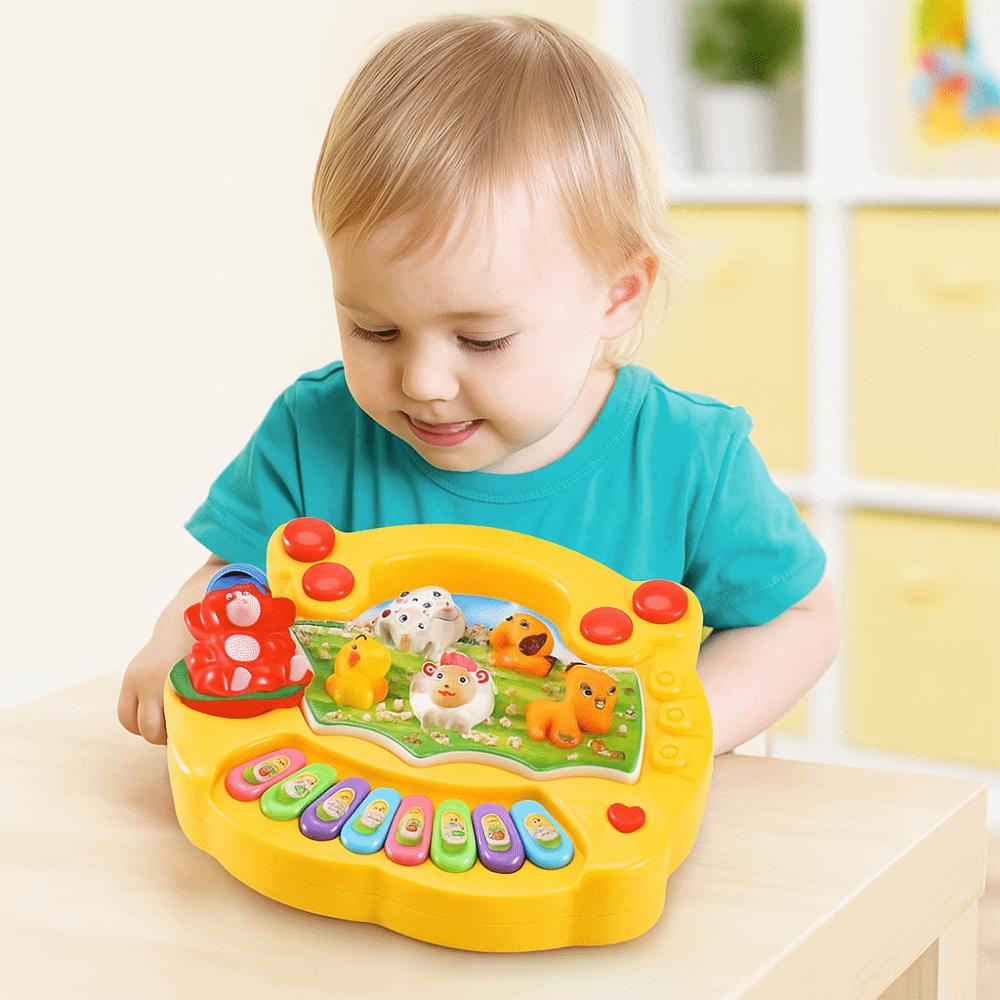 Plastic Kids Piano Keyboard Toy Lights Sounds Kids Electronic Piano Toy  Children Preschool