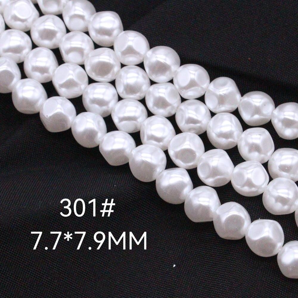 4.5-7.9mm Imitation pearl Irregular Shape Baroque Style Semi-Finished Beads ABS Irregular Pearls Earrings Making