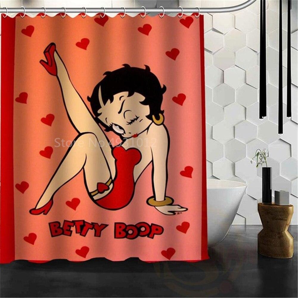 BETTY BOOP Have A Bath Waterproof Fabric Shower Curtain Bathroom With Curtain BETTY BOOP Have A Bath Waterproof Fabric Shower Curtain Bathroom With Curtain