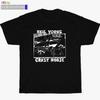 Nuova T-shirt Nera Crazy Horse And Neil Young logo zuma Taglia S-3XL