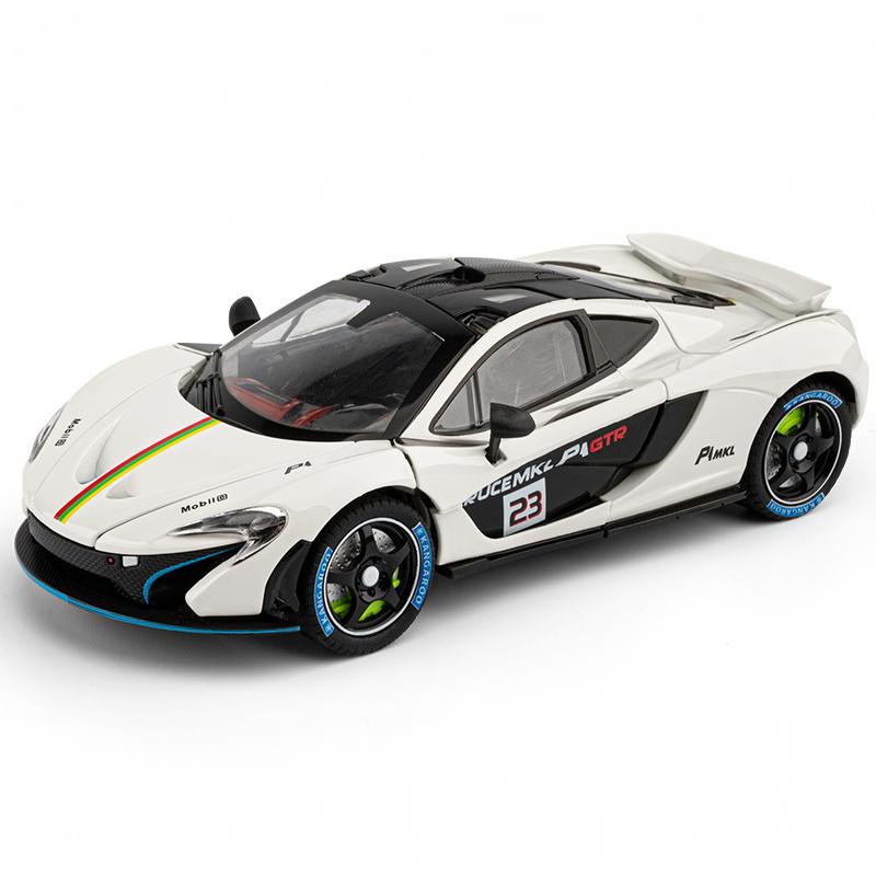 

1/24 McLaren P1 GTR Supercar Alloy Diecast Model Car Sound & Light High Simulation Decorative Ornaments Gifts for Boyfriend Boy