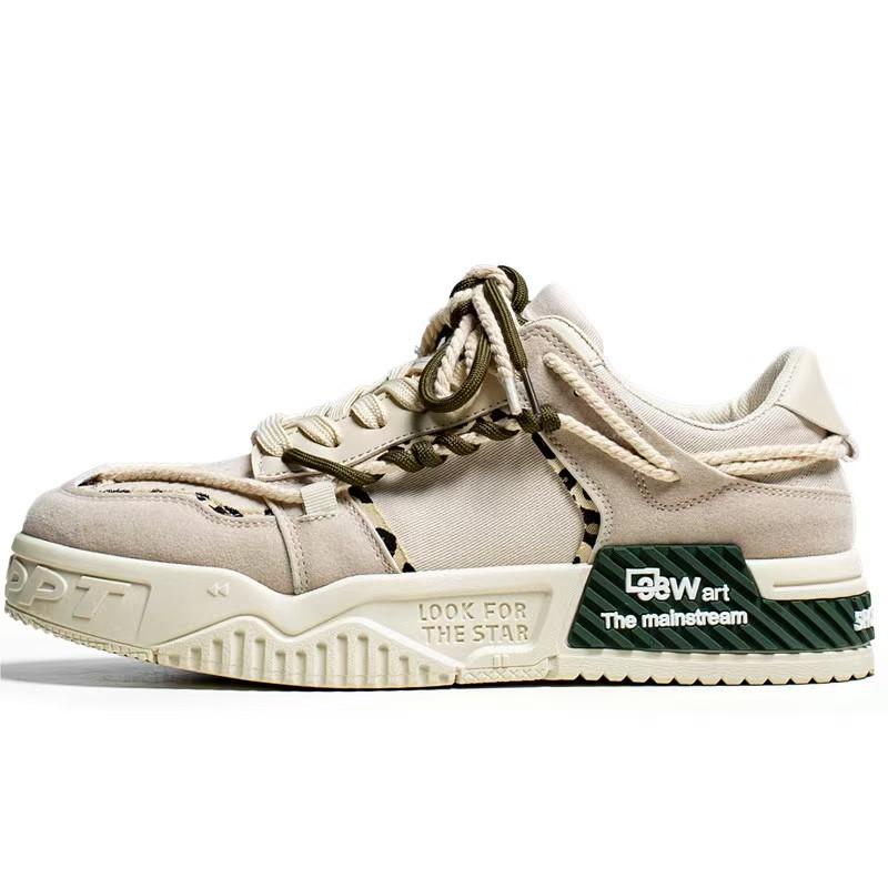 Modische Herren-Sneaker Lässige Mode Atmungsaktive Skateboardschuhe für Herren Bequeme Plateau-Vulkanisierte Schuhe Outdoor-Sportschuh