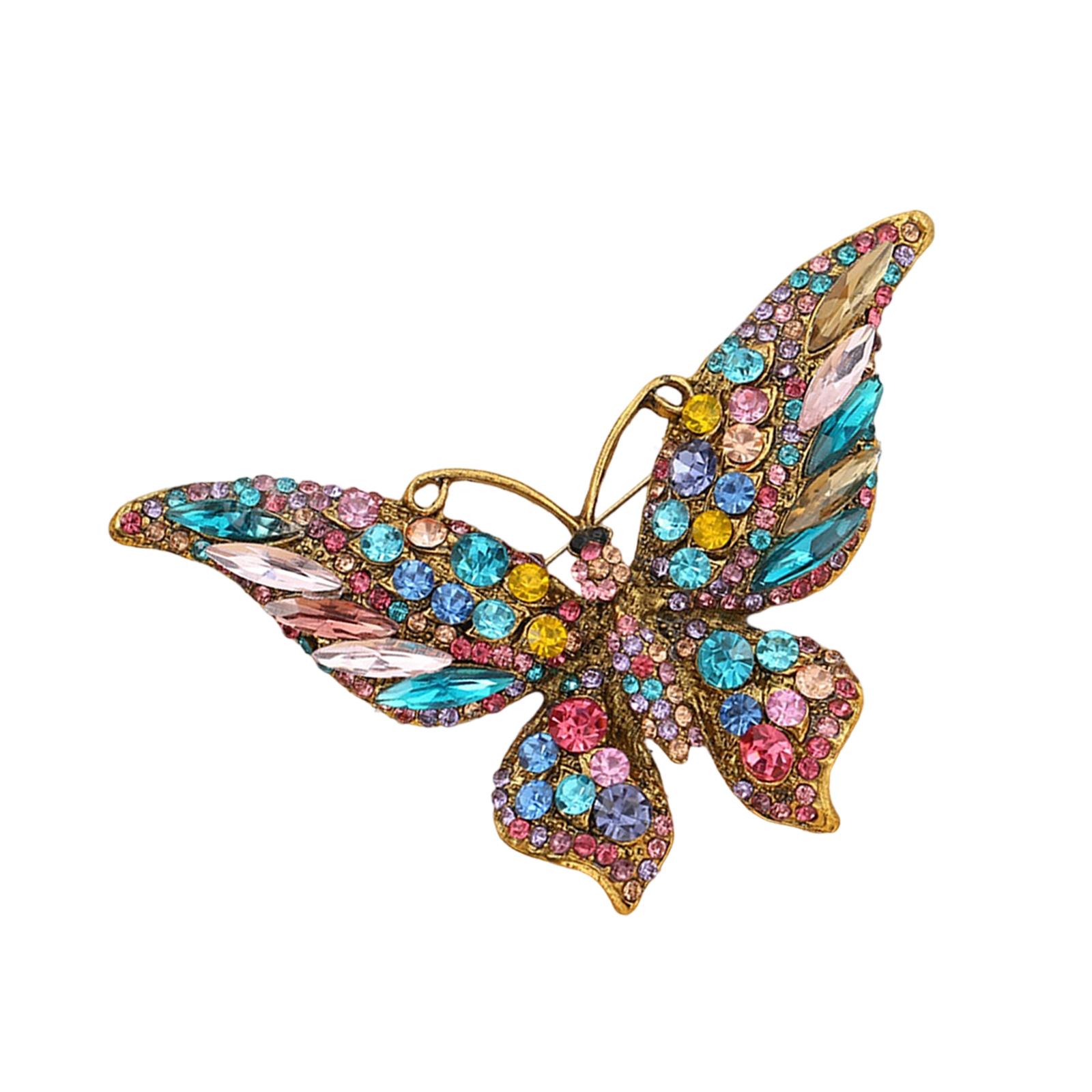 

Elegant Enamel Butterfly Brooch Vintage Inspired Designs With Rhinestones for Women Jewelry Accessories Gifts Ideas 5