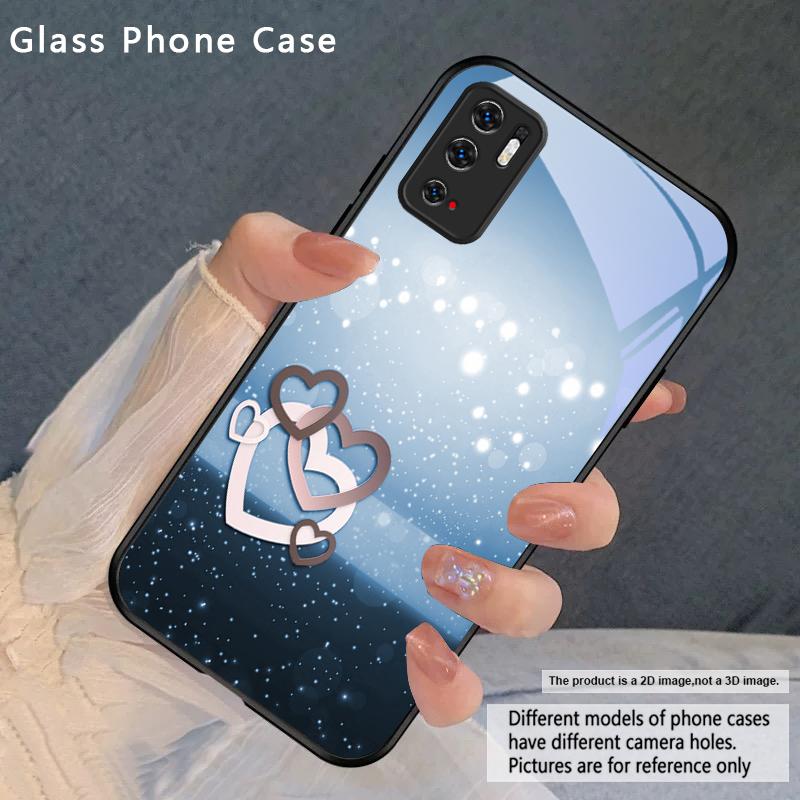 

Warm and romantic love For Redmi Note 8 9 9S 12S 10 Pro 11 12 13 Pro+ 14 Pro K60 Ultra 13C 14C A3 12 13 Black Glass Phone Case Redmi Note 10 Pro