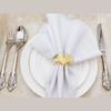 3pcs Ginkgo Leaves Napkin Ring Buckle Holders for Wedding Party Thanksgiving Celebrate Festival Dinner Table Decoration