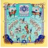 New Twill Silk Scarf Square Scarf Bandana Horse Printing Winter Scarf for Women Shawls Luxury Brand Silk Scarves Wrap D705
