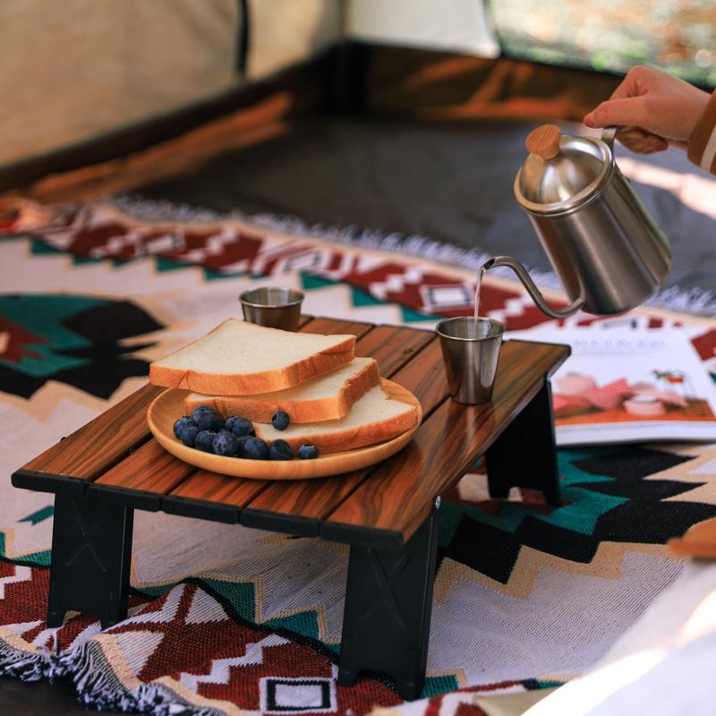 Ultra-Light Portable Aluminum Folding Table - Compact for Camping, Coffee, or Tea