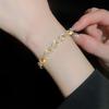 Zircon Diamond-Set Grid Bracelet: Elegant, Luxurious Niche Design for Women