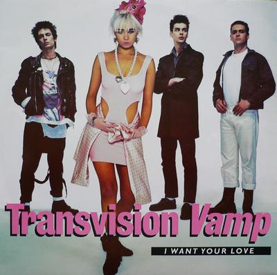 12-inch Plaat TRANSVISION VAMP I Want Your Love TVVT3 MCA Records 1988 VK Dans Electronica Gebruikt