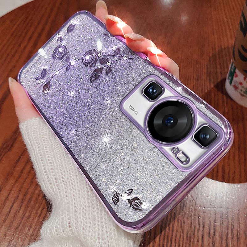 SoCoupel Für Huawei P30 P50 P40 P60 P70 Pro Lite Honor 70 90 Magic 5 Nova 9 8 Mate 40 50 60 Glitzer Strass Hülle