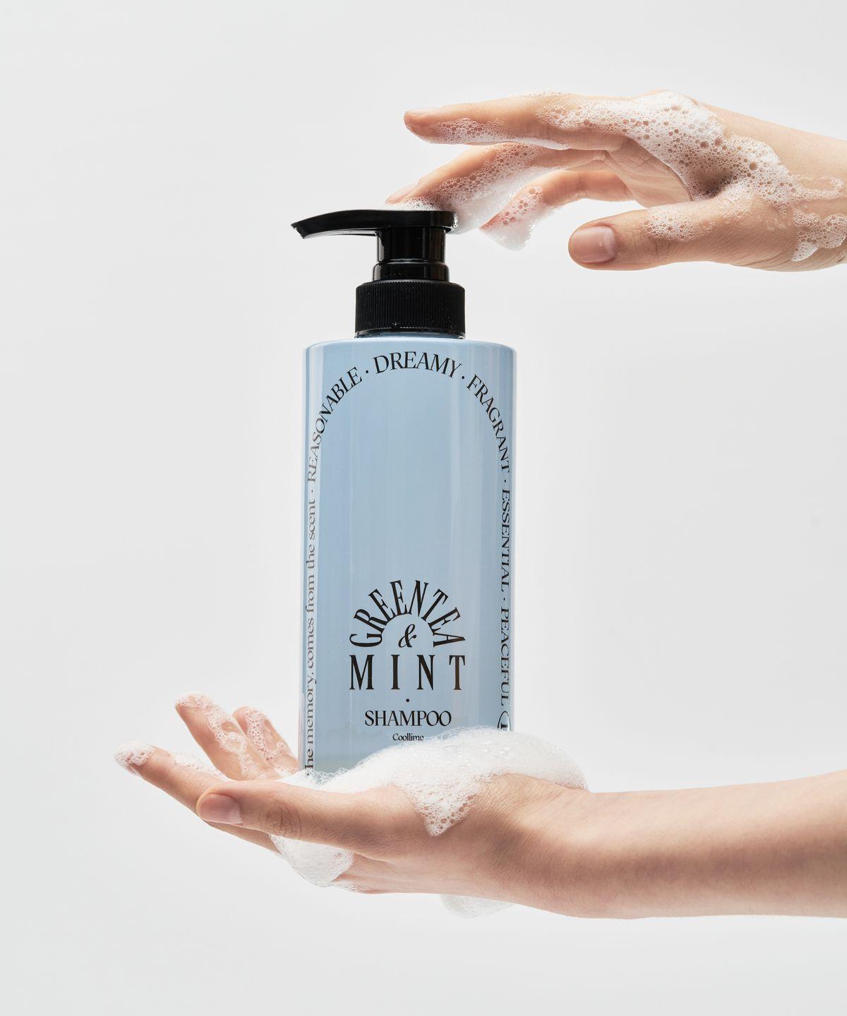 Hair Loss Relief & Sebum Control Cool Lime Shampoo Green Tea Mint 500ml
