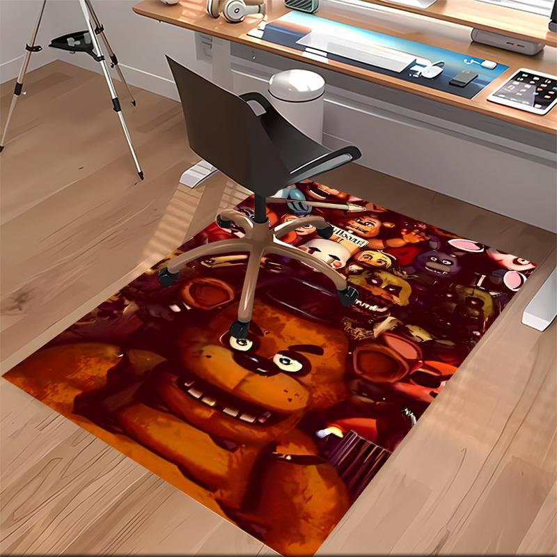 1pc Five Nights at Freddy's3 Print Area Rug - Soft, Washable Non-Slip Indoor Mat for Office Chairs, Living Room, Home Office Decorative Rug