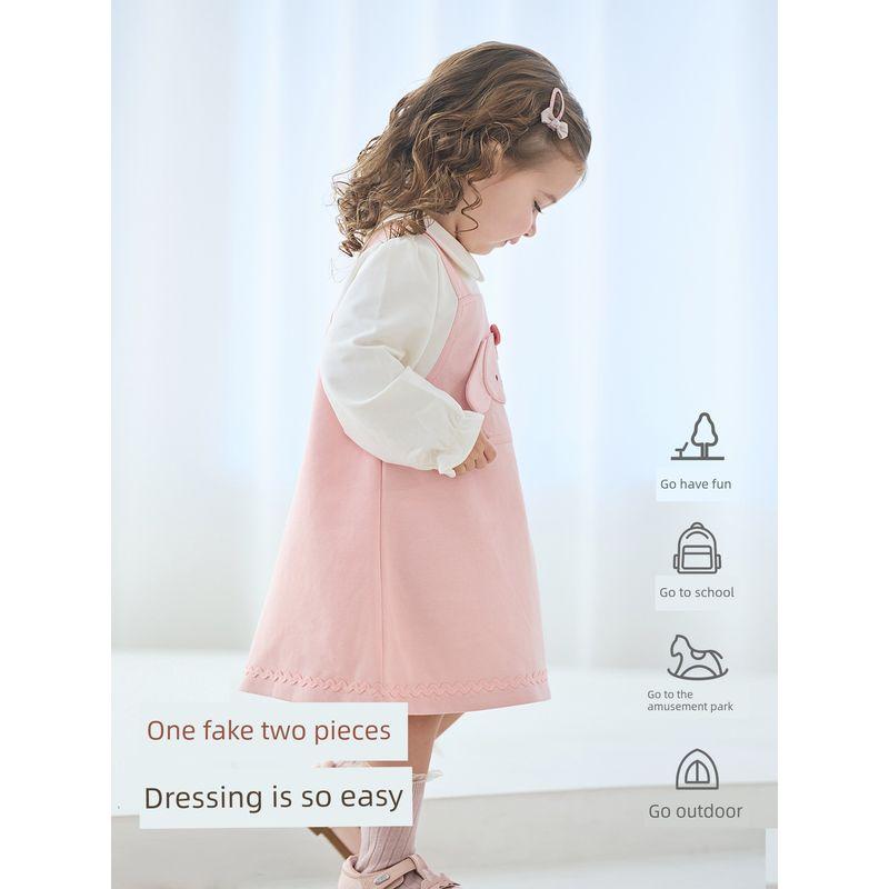 David Bella 2026 New Spring Dress for Girls, Children's Two-Piece Dress, Stylish Princess Dress for Babies