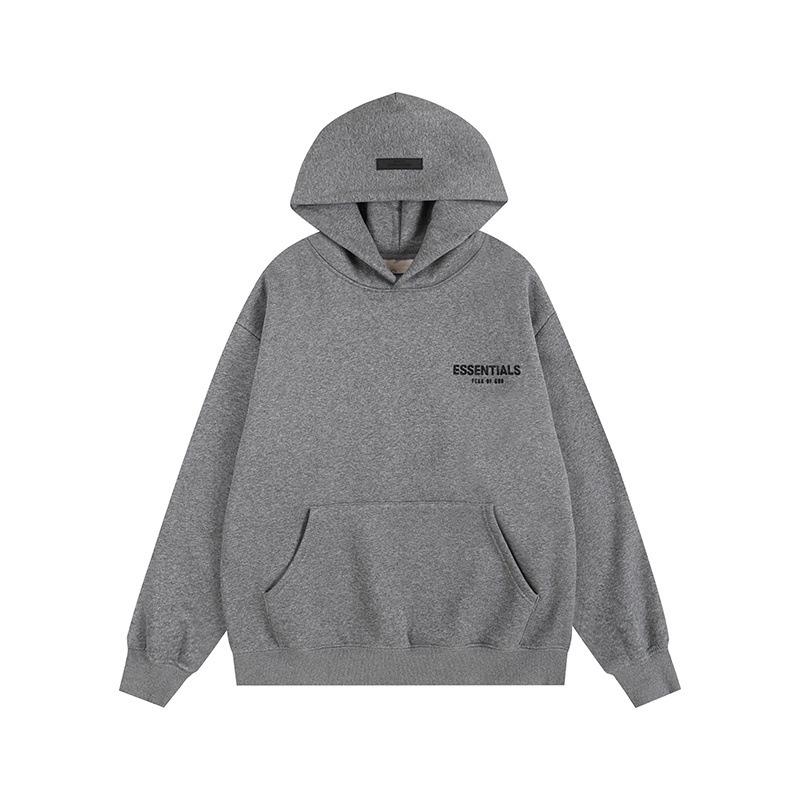 Cross Essentials Zweifarbiger Beflockter Hoodie Sweatshirt für Damen & Herren