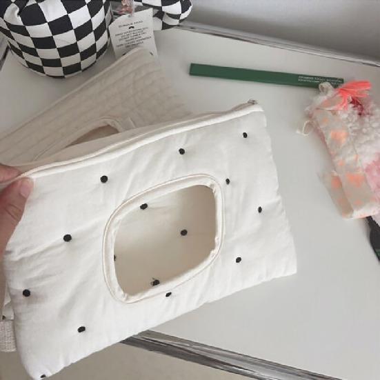 Bolsa de pañuelos para colgar en el coche, cochecito multifuncional de algodón suave de gran capacidad, dispensador de toallitas húmedas para bebé, estuche de almacenamiento de servilletas