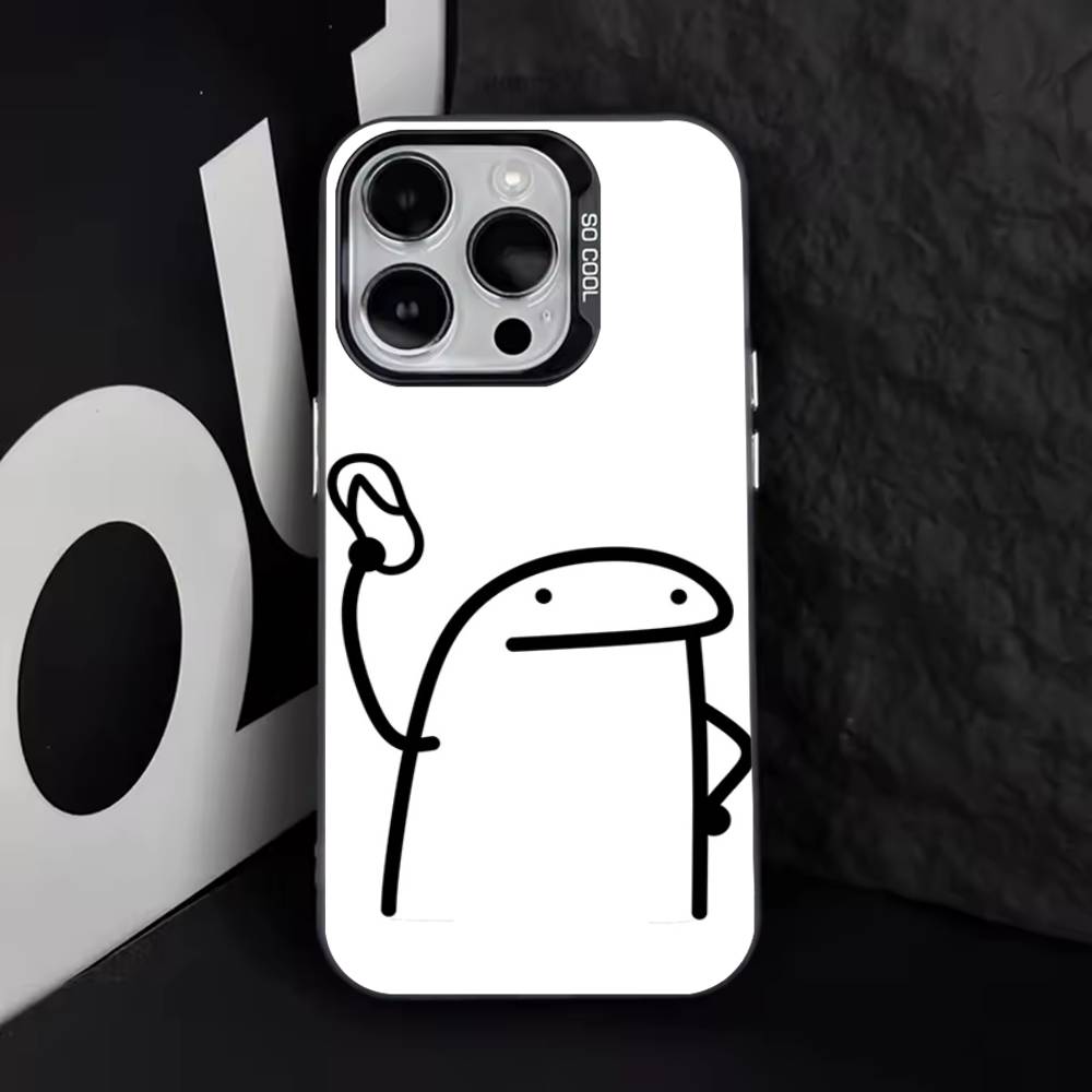 

Celular Flork Cute For iPhone 17,16,15,14,13,12,11,Pro,Max,Plus,E,Air,Mini Anti Fall Black Matte Hard Bumper Phone Case iPhone12mini