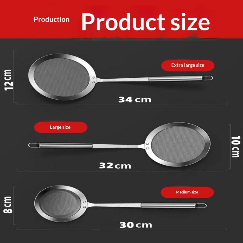 304 Stainless Steel Fine Mesh Strainer 100 Mesh Super Dense Handheld Sifter for Kitchen Food Juice Tea Filter