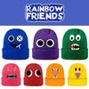 Rainbow Friends Knitted Cap Printed Elastic Hat Warm Kids Adult Xmas Gift